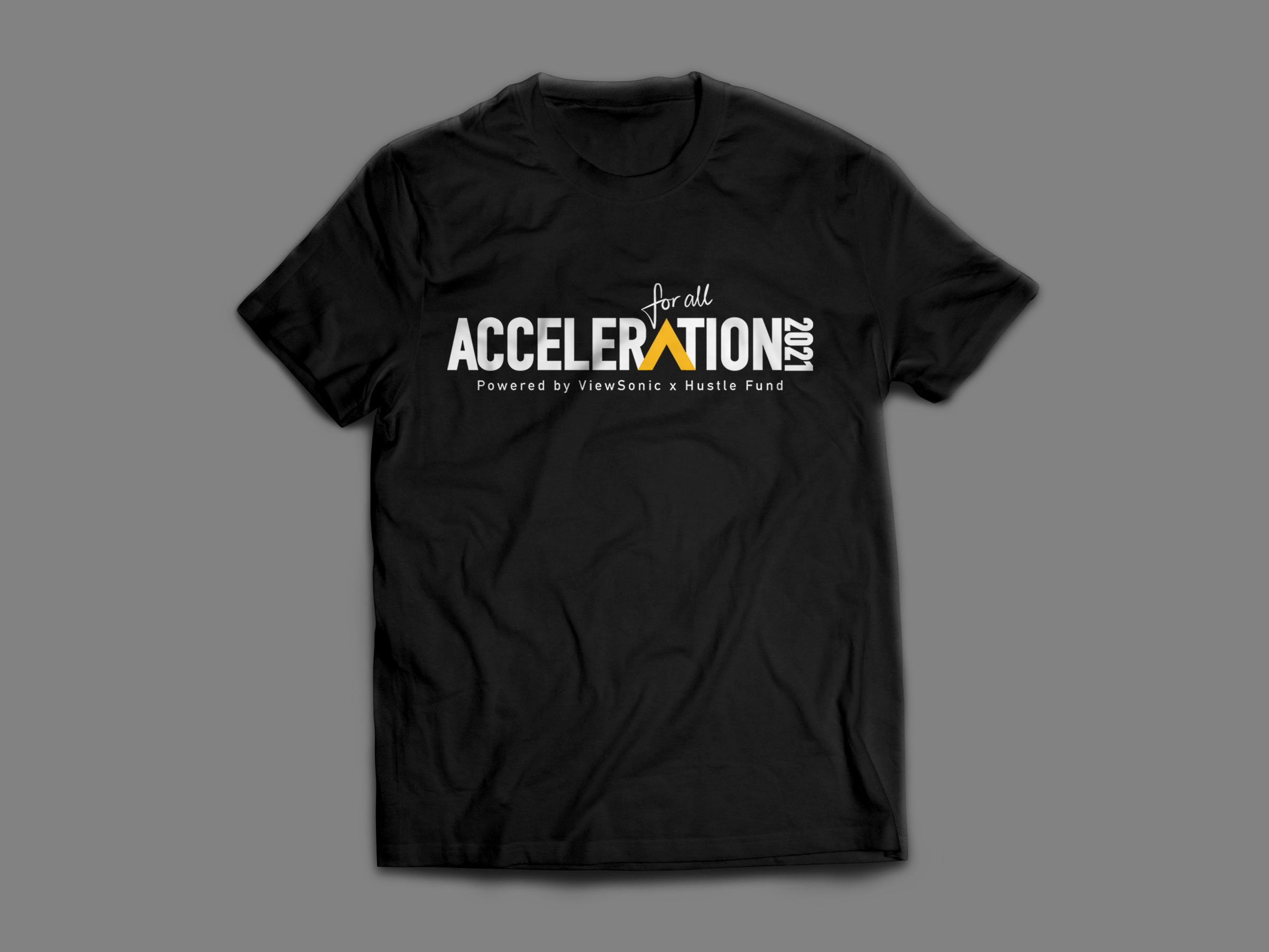 Event t-shirt — black colorway.